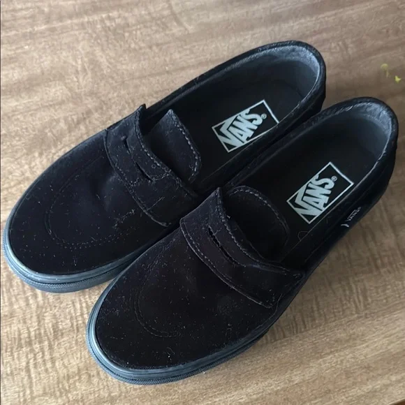 Vans Old Skool Black Velvet Penny Loafer Slip-On Sneakers VANS Style 53 Velvet Loafer VN000CQPBM8 - Karmaloop main image 4